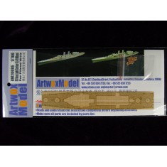 1/700 US Navy Light Cruiser CL-89 Miami Wooden Deck for Pit-road W23