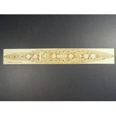 1/700 IJN Battleship Fuso 1938 Wooden Deck set for Aoshima #050880 kit