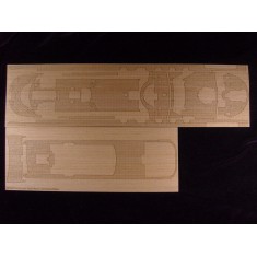 1/400 Ocean Liner Queen Mary 2 Wooden Deck for Revell kit #05223