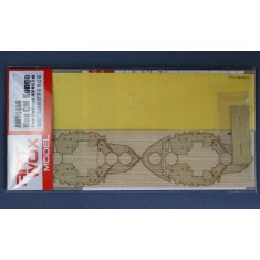 Kongo Wooden Deck w/Masking Sheet & Photoetch for Fujimi #421629 kit (2in1)