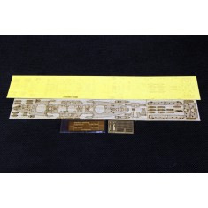 1/700 IJN Battleship Mikasa Wooden Deck w/Masking & PE Sheets for Hasegawa #43170