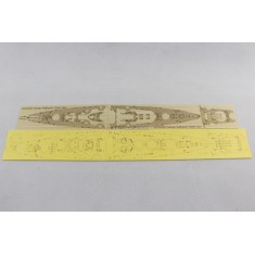 1/700 German Battleship Tirpitz 1942 Wooden Deck and Masking for Flyhawk FH1133