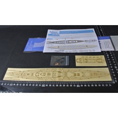1/700 German Battleship Scharnhorst 1943 Wooden Deck for Flyhawk kit #FH1148