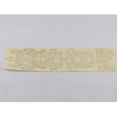 1/144 Chinese Peiyang Squadron "Ping Yuen" Wooden Deck for Bronco kit #KB14005