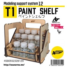 Paint Shelf T1 for Tamiya Enamel Bottles etc.