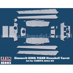 1/35 Zimmerit for SdKfz.182 KING TIGER Turret for Tamiya #35164