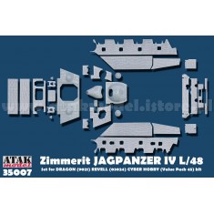 1/35 Zimmerit for SdKfz.162 Jagdpanzer IV L/48 (for DRAGON kit)