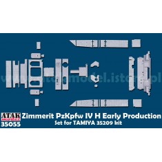 1/35 PzKpfw IV H Early Zimmerit set for Tamiya kits