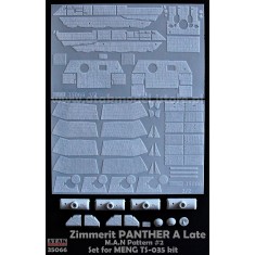1/35 Panther A M.A.N Pattern #2 Zimmerit set for Meng #TS035 kits