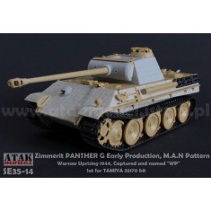1/35 Panther G Early M.A.N Pattern Warsaw Uprising 1944 Zimmerit for Tamiya #35170