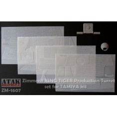 1/16 King Tiger Production Turret Zimmerit set for Tamiya kits