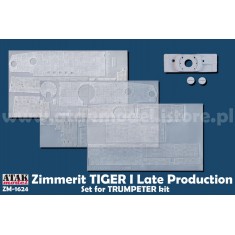 1/16 Tiger I Late Production Zimmerit for Trumpeter Kit