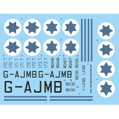 Decals for 1/72 Bristol Beaufighter TF. X in Israeli AF