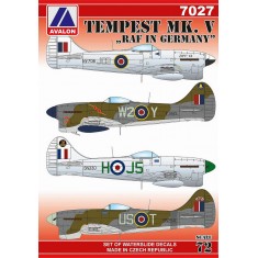 Decals for 1/72 Hawker Tempest Mk. V over Germany