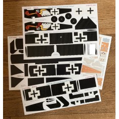 1/24 Fokker DR.I 450/17 Ltn. Josef Jacobs "Red Devil" Decals for Meng kits