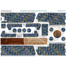 1/32 (Clear Decal) Halberstadt Cl.ii 5 Colour "Lozenge" Upper Surfaces w/No Rib Tapes