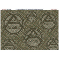 1/32 (Clear Decal) WWi Austro-Hungarian "Sworl" Printed Linen Camouflage "Aged Varnish"