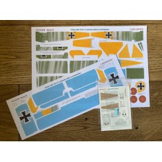 1/32 Fokker DR.I 454/17  Ltn. Lothar von Richthofen scheme B Decals for Meng kits