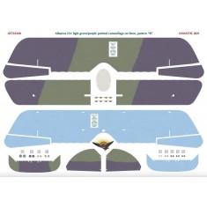 Decals for 1/32 Albatros DV Light Green/Purple Painted Camouflage On Linen, Pattern "B"