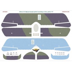 Decals for 1/32 Albatros DV Light Green/Purple Painted Camouflage On Linen, Pattern "D"