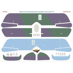 Decals for 1/32 Albatros DV Dark Green/Purple Painted Camouflage On Linen, Pattern "D"