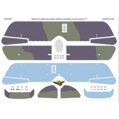 Decals for 1/32 Albatros DV Light Green/Purple Painted Camouflage On Linen, Pattern "E"