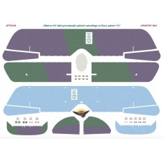 Decals for 1/32 Albatros DV Dark Green/Purple Painted Camouflage On Linen, Pattern "G"