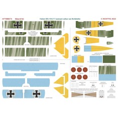 1/48 Fokker DR.I 454/17 Ltn. Lothar von Richthofen Decals Ver.A for Eduard kit