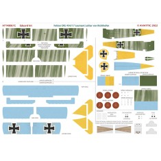 1/48 Fokker DR.I 454/17 Ltn. Lothar von Richthofen Decals Ver.C for Eduard kit