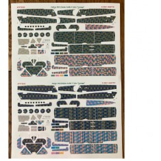 1/72 Fokker DVII "F" Four And Five Colour "Lozenge" 2x Complete Airframes for Eduard Kit