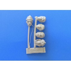 1/32 WWi German Pilot Head Set (5pcs)