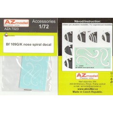 1/72 Messerschmitt Bf 109F/G/K Nose Spiral Decal