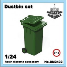 1/24 Dustbin Set (Height: 4cm)