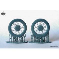 1/35 Simson S51 Spoked Wheels (2pcs)