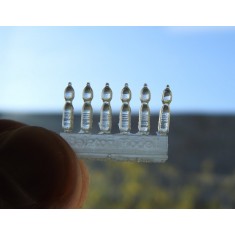 1/35 1.5L Mineral Water PET Bottles (Height: 1cm, 6pcs)