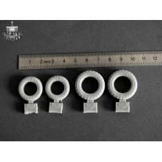1/35 Worn Tyres Set (2x2)