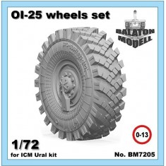 1/72 OI-25 Wheels set for ICM Ural-375/4320 kits
