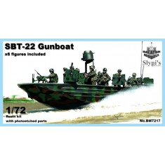 1/72 SBT-22 SOC-R Gun Boat with 6 Figures (Length: 13cm)