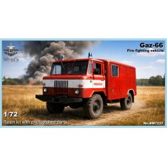 1/72 Gaz-66 Fire Fighting Vehicle Resin kit (Length: 8cm)