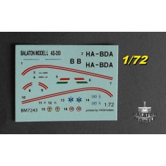 1/72 AS-350 Ambulance Hun Markings Decal for Mach2/Miku AS-350