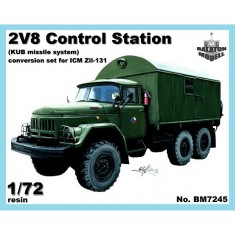 1/72 2V8 Control Station Kung-1 Shelter for ICM Zil-131 Kit