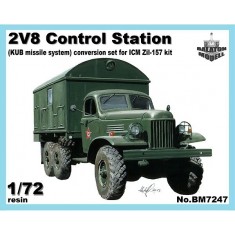 1/72 2V8 Control Station Kung-1 Shelter for ICM Zil-157 kit