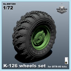 1/72 K-126 Weighted Wheels Set for BTR-80 kits