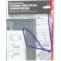 1/24 Honda Civic EF3 Gr.A 1989 Macau Guia Race Detail-up Parts