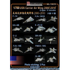 1/700 USN Carrier Air Wing 2000-10 (9 types, 51 aircrafts)