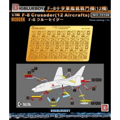 1/700 Vought F-8 Crusader Detail Set (for 18 aircrafts)