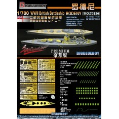 1/700 HMS Battleship Rodeny Super Detail Set for Tamiya kit #77502 [Premium Version]