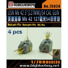 1/700 USN Mk 42 5" (127mm) CAL Gun (4pcs)