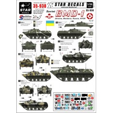 Decals for 1/35 Soviet BMD-1 Airborne Tank Part2 (Ukraine,Moldavia,Russia & Russian KFOR)