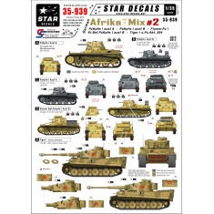 Decals for 1/35 German Afrika Mix Part2 - Tiger I, Pz.I A/B, Kl.Bef-Pz, Flamm-Pz I.